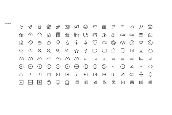 Line Icons Pack - modern & simple in Graphics - product preview 6