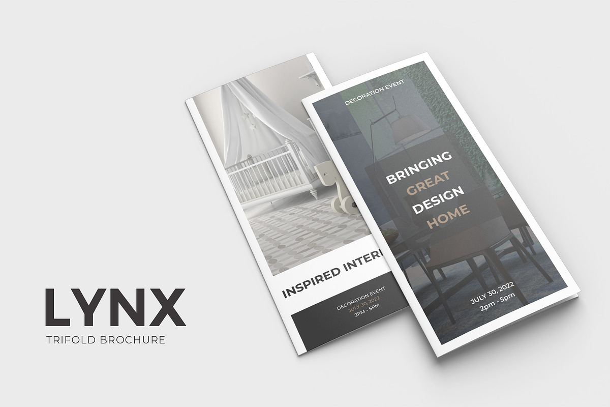Lynx Trifold Brochure in Brochure Templates - product preview 8