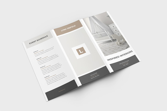 Lynx Trifold Brochure in Brochure Templates - product preview 5
