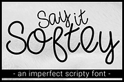 Say it Softly Handwritten Script