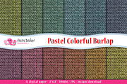 Pastel Burlap digital paper