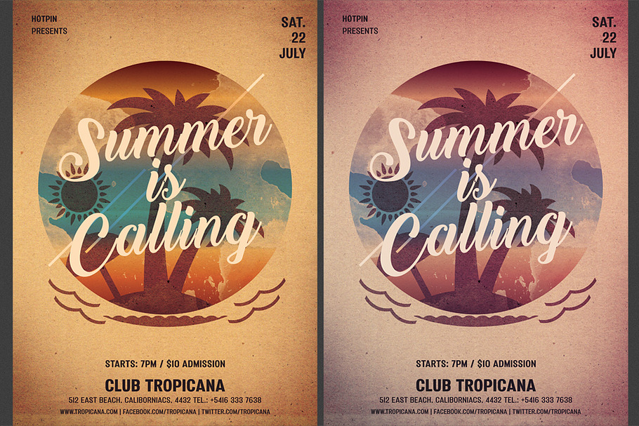 Summer Party Flyer Template in Flyer Templates - product preview 8