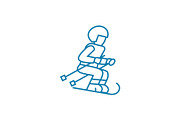 Extreme sport linear icon concept. Extreme sport line vector sign, symbol, illustration.