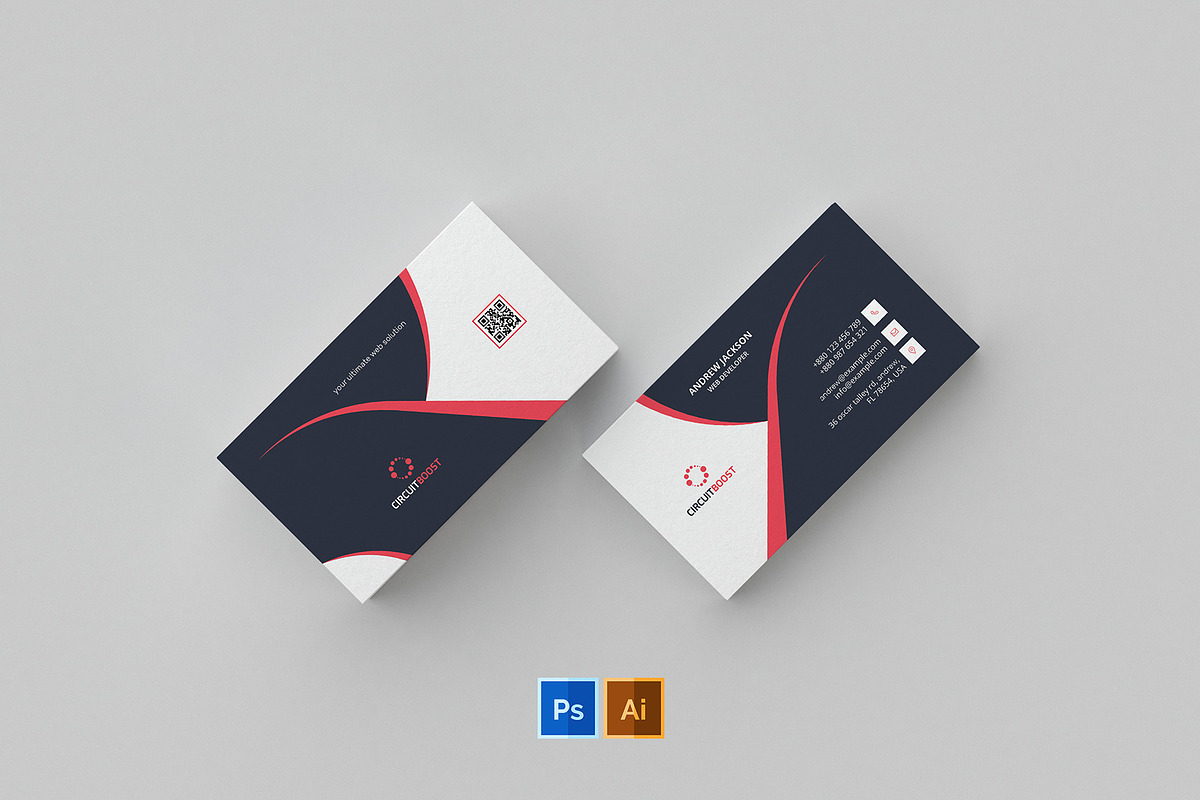 Business Card Template 56 in Business Card Templates - product preview 8