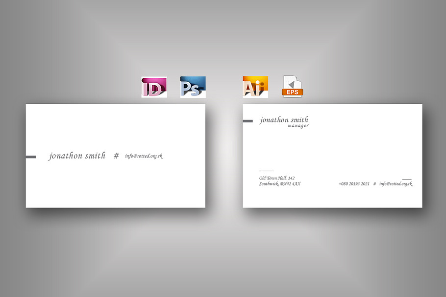 Cheri Business Card in Business Card Templates - product preview 8