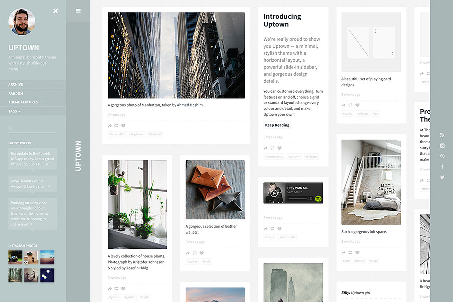 Uptown Tumblr Theme in Tumblr Themes - product preview 8