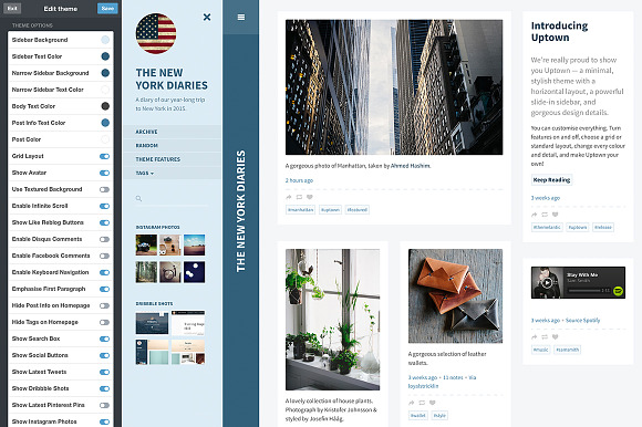 Uptown Tumblr Theme in Tumblr Themes - product preview 2