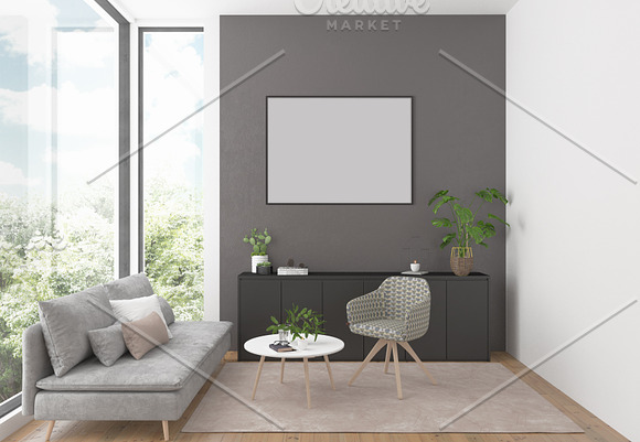 Artwork background Interior mockup in Print Mockups - product preview 2