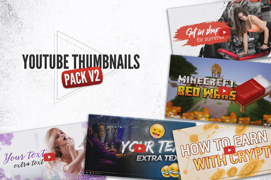 YouTube Thumbnails Pack V2