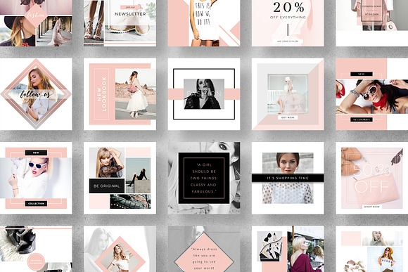 Fashion Instagram Post Templates in Instagram Templates - product preview 1