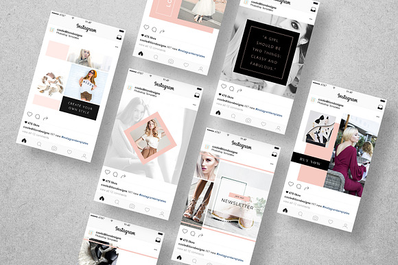 Fashion Instagram Post Templates in Instagram Templates - product preview 3