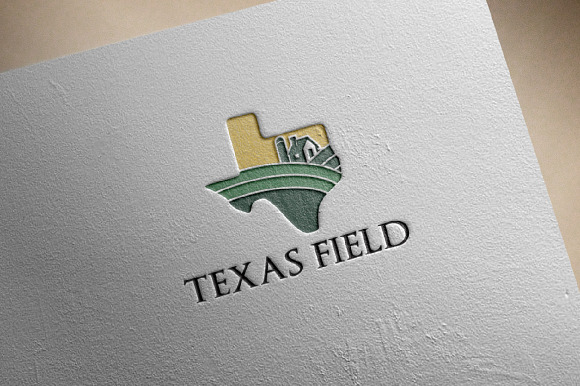 Texas Map Field Agriculture Logo in Logo Templates - product preview 1