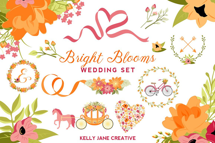 Bright Blooms Wedding Set