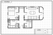 Black architecture plan of house