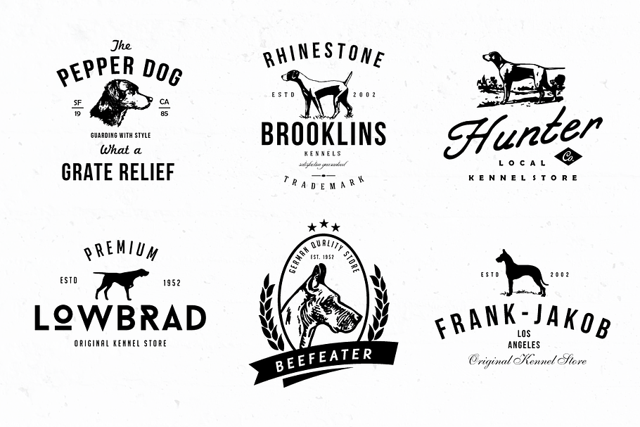 Dog Kennel Logo Badges in Logo Templates - product preview 8