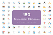 150 Communication & Networking Icons