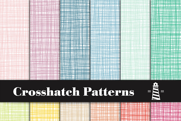 Rainbow Crosshatch Patterns