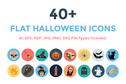 40+ Flat Halloween Icons