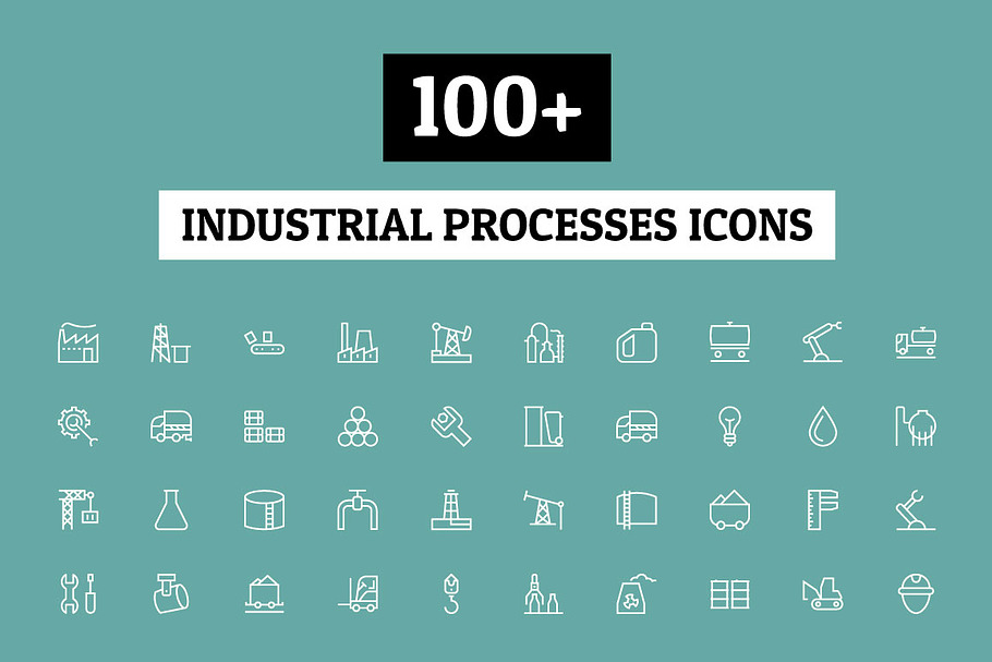 100+ Industrial Processes Icons