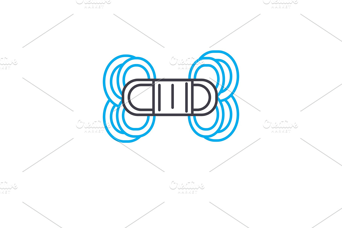 Macrame linear icon concept. Macrame line vector sign, symbol, illustration. in Illustrations - product preview 8