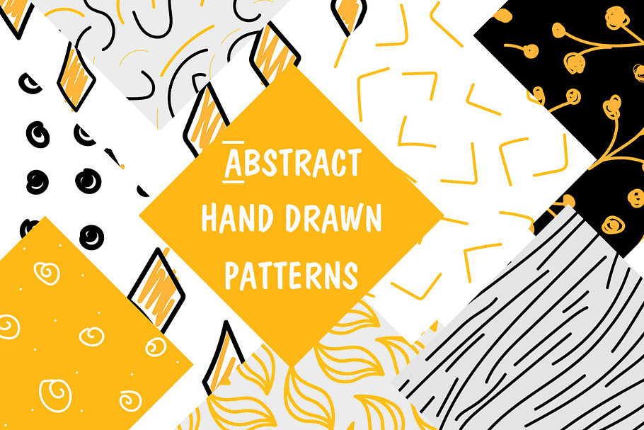 Abstract hand drawn patterns in Patterns - product preview 8