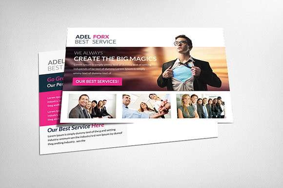 5 Human Resource Management Flyers in Card Templates - product preview 1