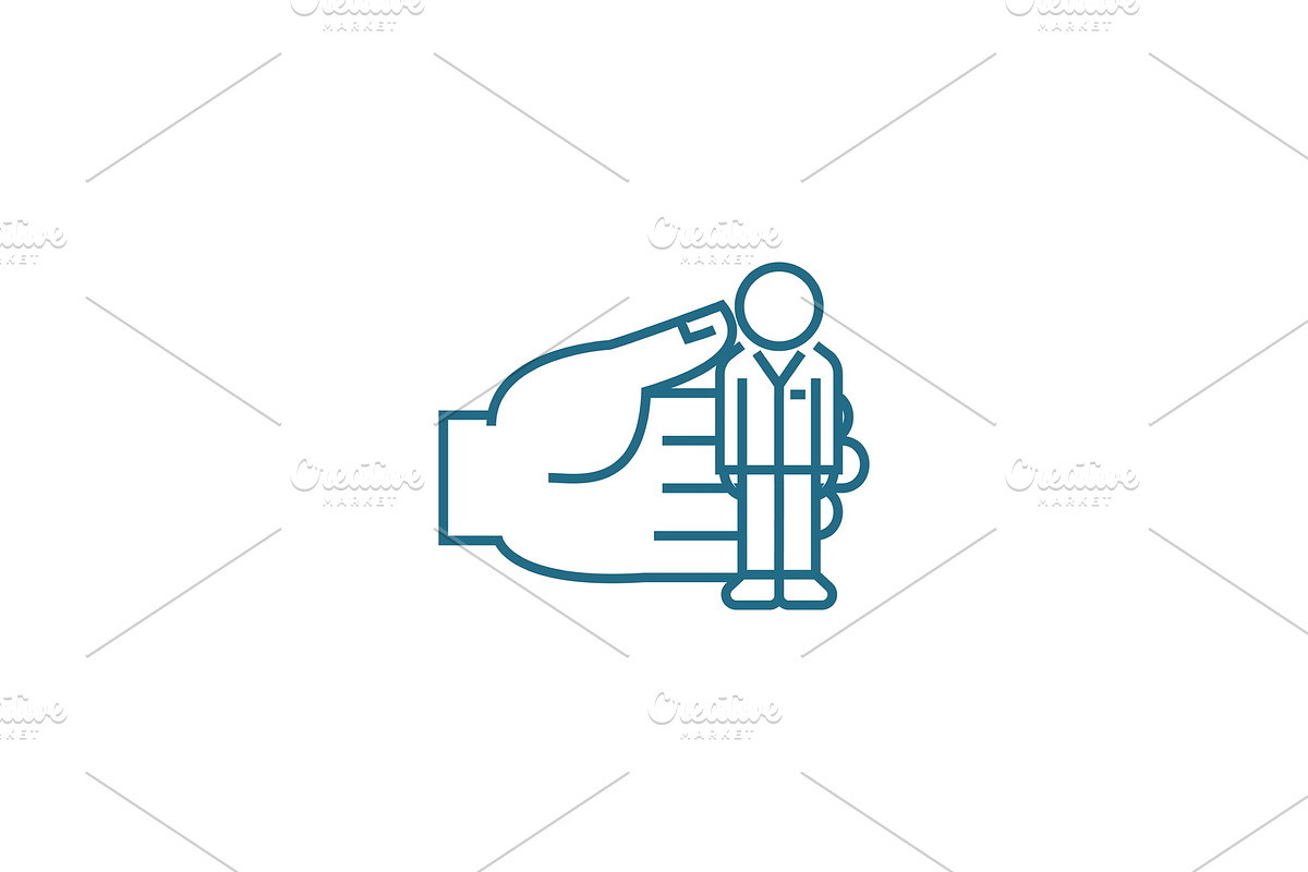 Personnel management linear icon concept. Personnel management line vector sign, symbol, illustration. in Illustrations - product preview 8