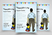Super Dad Father's Day Flyer Templat