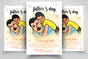 Super Dad Father's Day Flyer Temp