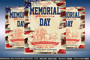 Memorial Day Flyer And Poster