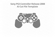 Sony PS3 Dual Shock 3 Skin Cut File