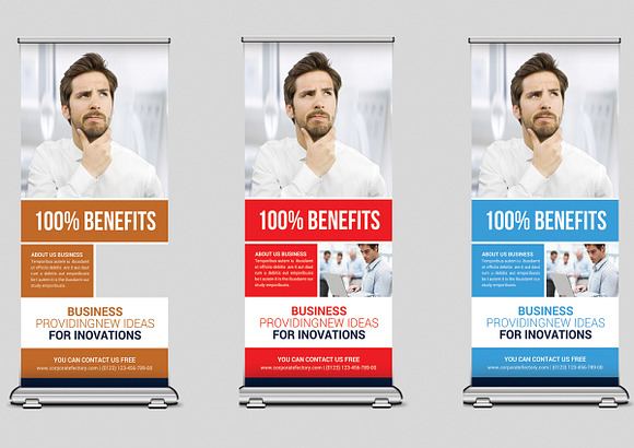 5 Conference Roll-Up Banners Bundle in Templates - product preview 4