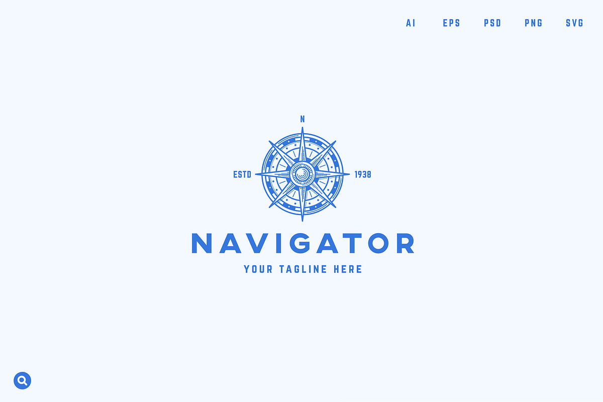 Compass Logo Template in Logo Templates - product preview 8