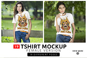 Female Tshirt Mockups Vol-2.2