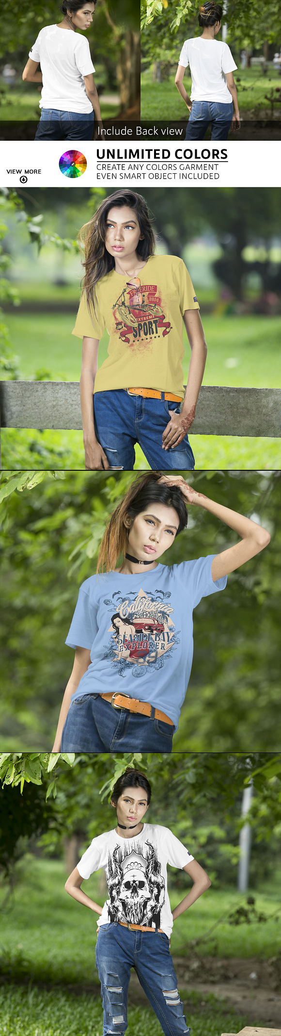 Female Tshirt Mockups Vol-2.2 in Product Mockups - product preview 1