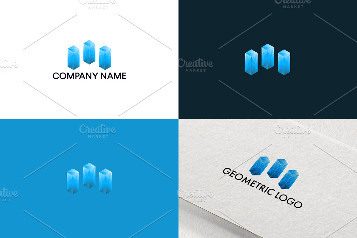 Geometric logo design | Free UPDATE in Logo Templates - product preview 8