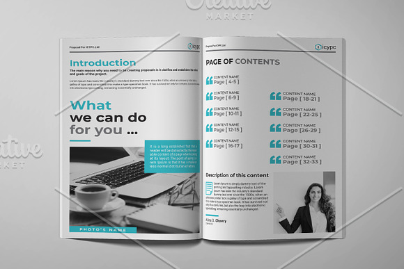 Proposal Template in Brochure Templates - product preview 1