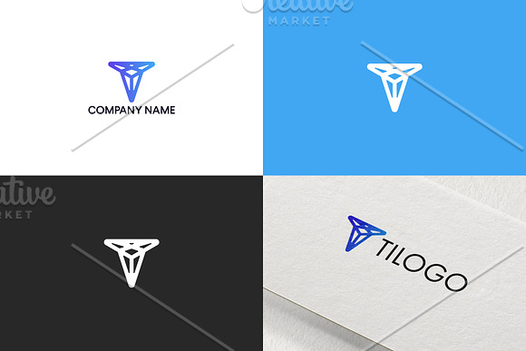 Letter T logo design in Logo Templates - product preview 1