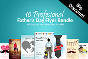 10 Father Day Flyer Template Bundle