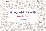 Hand sketched bundle Food & dessert