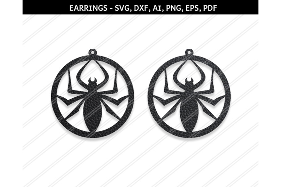 Spider earrings svg,eps,png,pdf,dxf