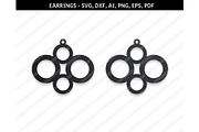 Abstrac earrings svg,eps,png,pdf,dxf