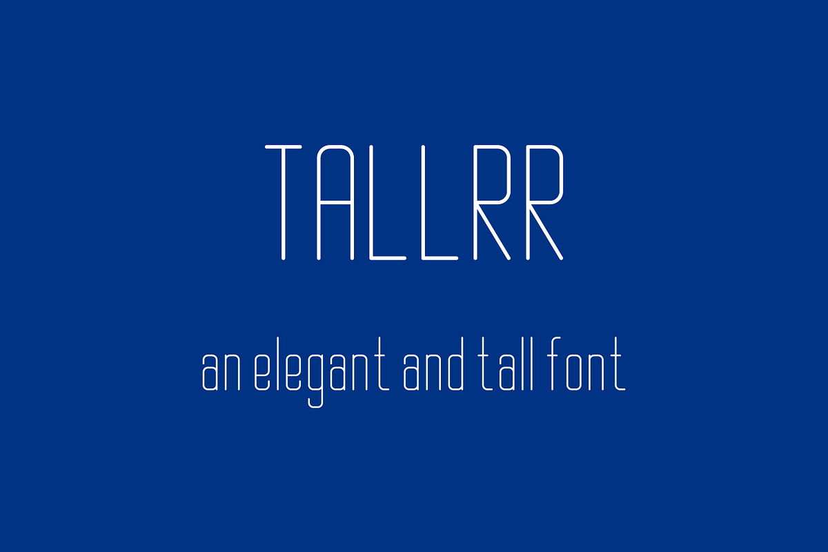 Tallrr font in Sans-Serif Fonts - product preview 8