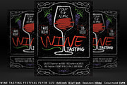 Wine Tasting Festival Flyer And Post