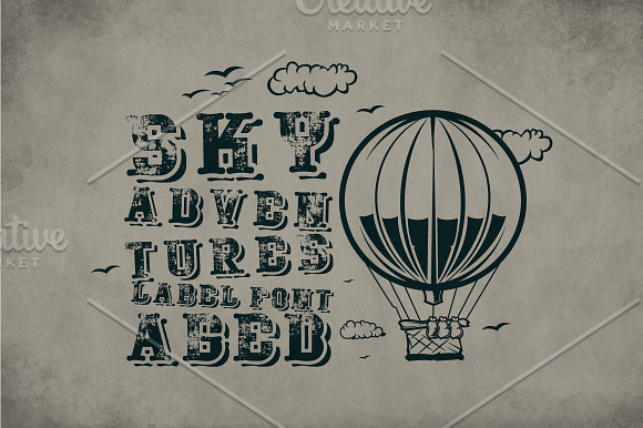 Sky Adventures Vintage Typeface in Display Fonts - product preview 2