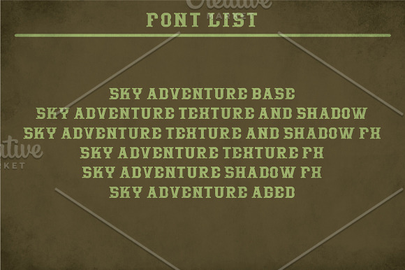 Sky Adventures Vintage Typeface in Display Fonts - product preview 5