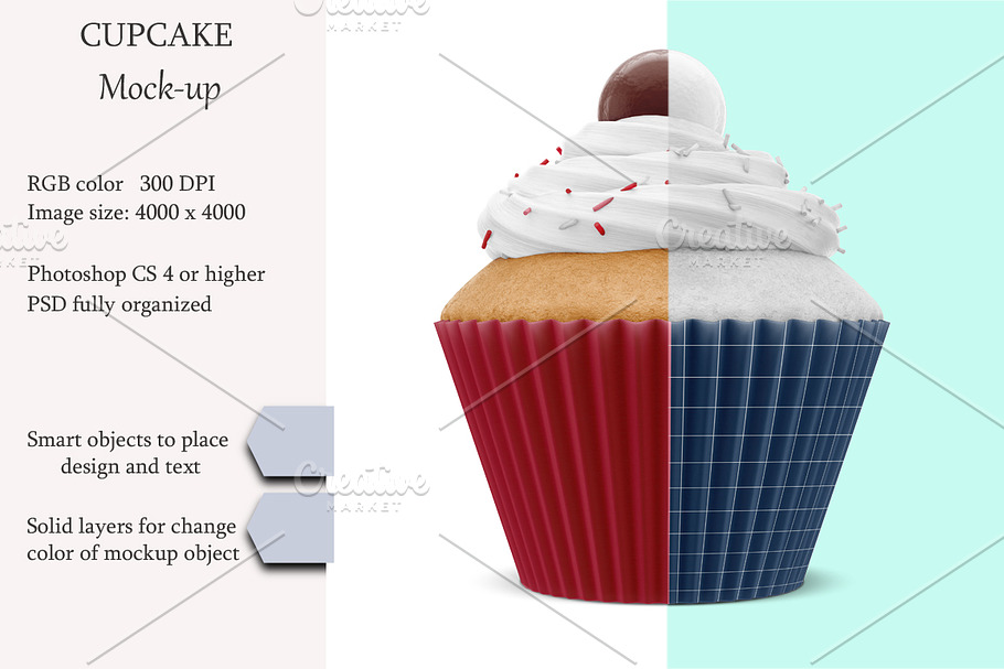 Cupcake mockup. Product place. in Product Mockups - product preview 8