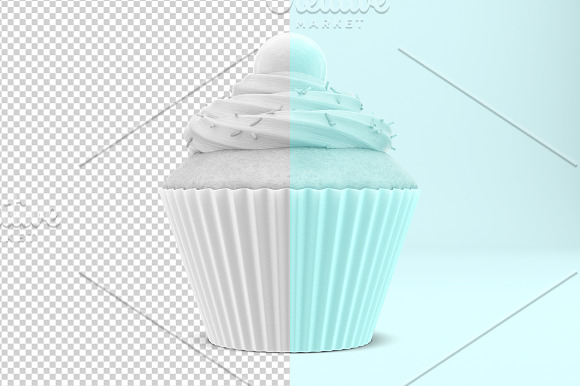 Cupcake mockup. Product place. in Product Mockups - product preview 1
