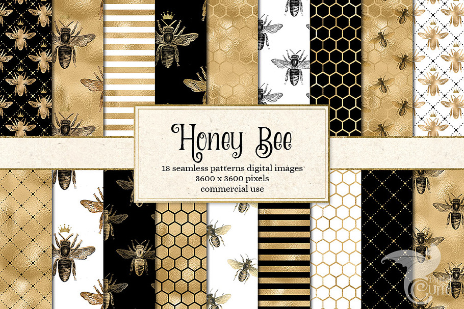 Honey Bee Digital Paper