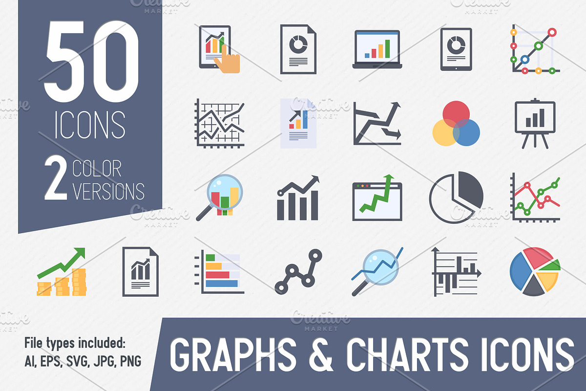 Business Graphs & Charts Icons in Graphics - product preview 8